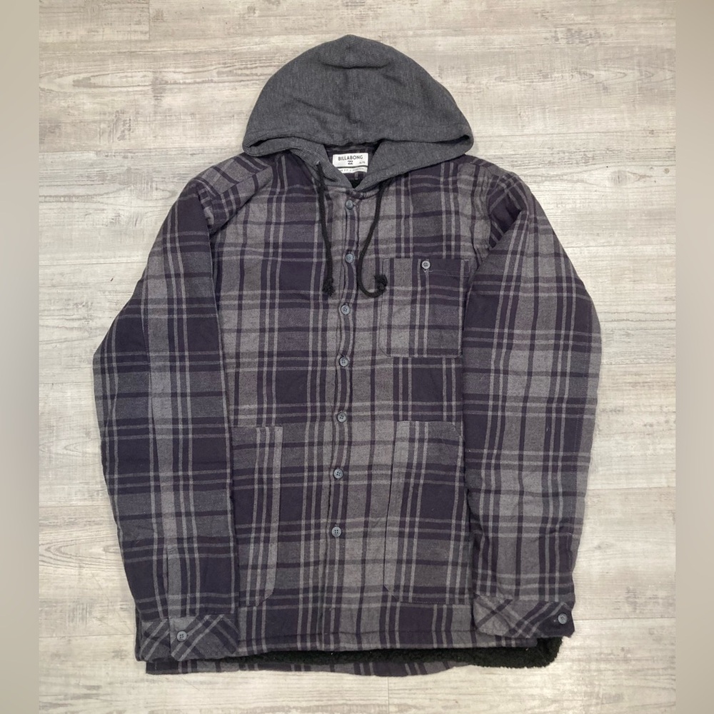 Billabong Button Down Plad Jacket - Size XL